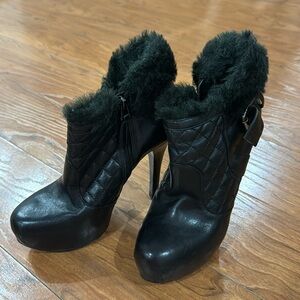 Fur lined boots